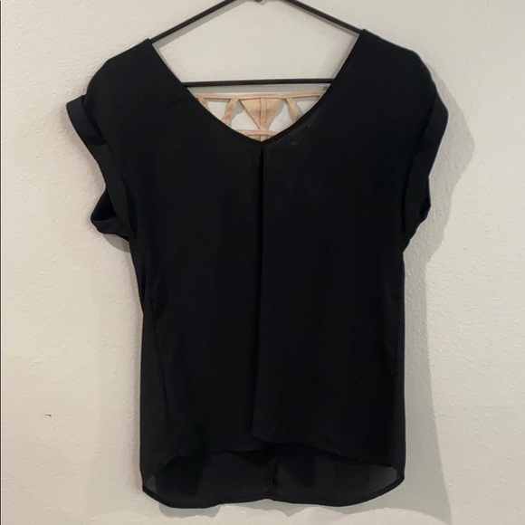 Ladies Top - Black with Geometric Back Detail - Picture 2 of 7